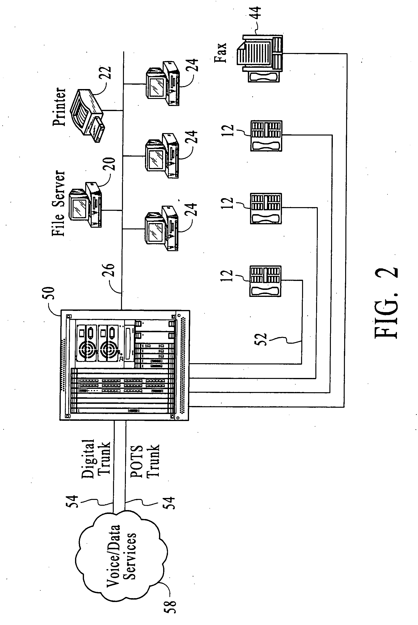 Systems and methods for multiple mode voice and data communications using intelligently bridged TDM and packet buses and methods for implementing language capabilities using the same