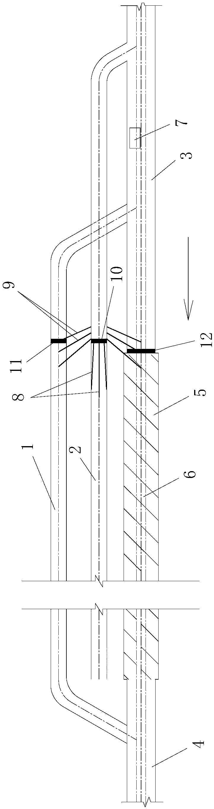 Construction method for tunnel passing through clastic rock steep inclination thrust water-rich fault