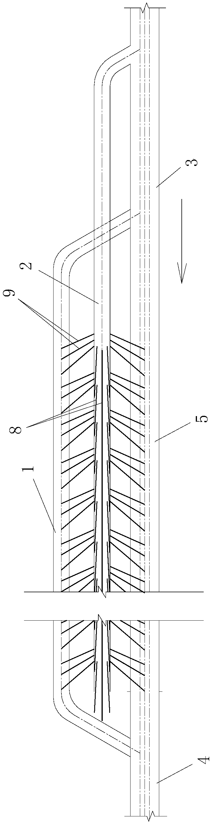 Construction method for tunnel passing through clastic rock steep inclination thrust water-rich fault