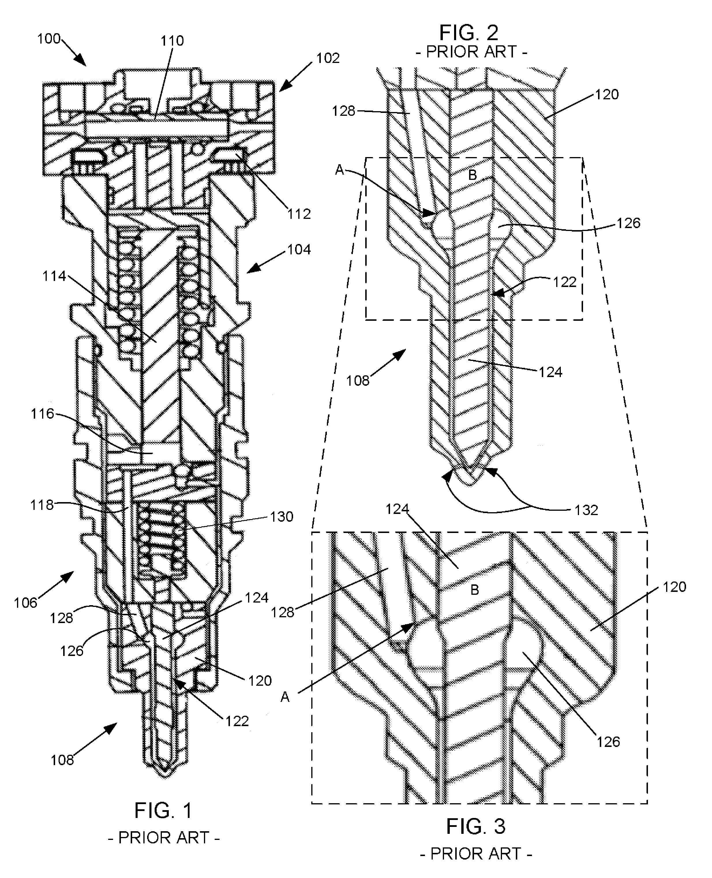 Fuel injector needle housing