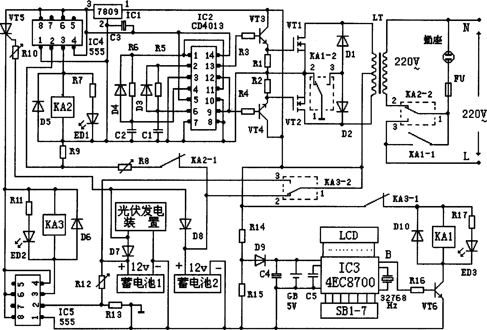 Photovoltaic power supply preferential full-automatic power consumption adjuster