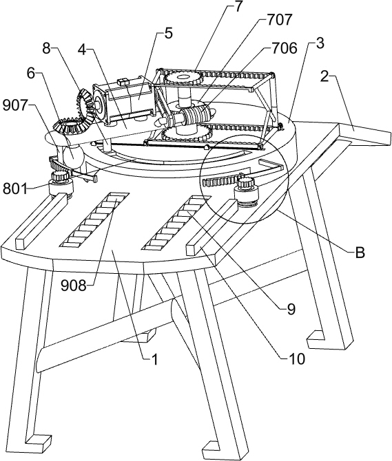 A washboard processing device