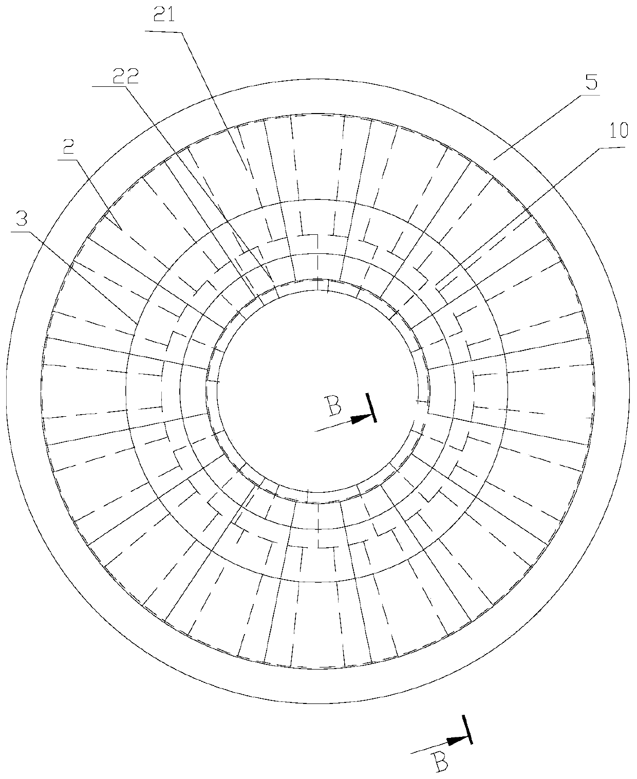 Hovercraft flow guide cover and processing method thereof