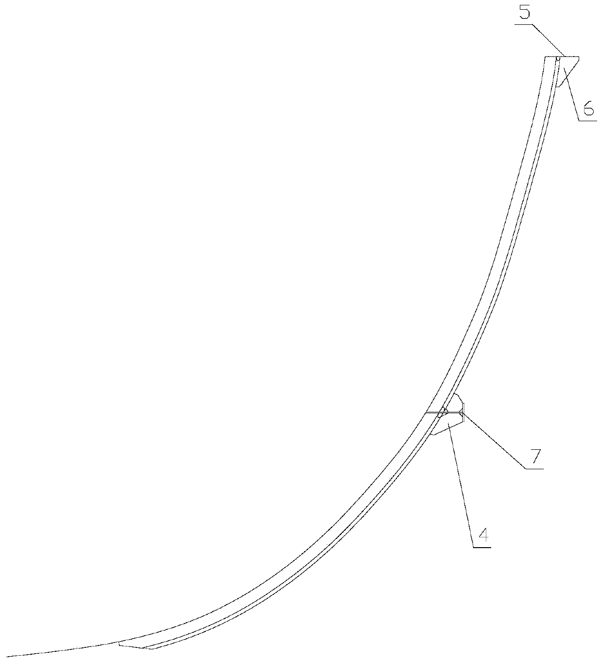 Hovercraft flow guide cover and processing method thereof