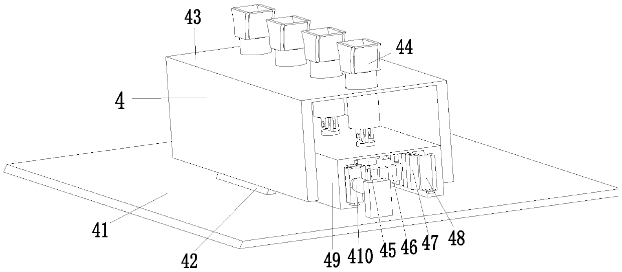 A kind of equipment for spraying casting coating on the surface of molding sand for sand casting