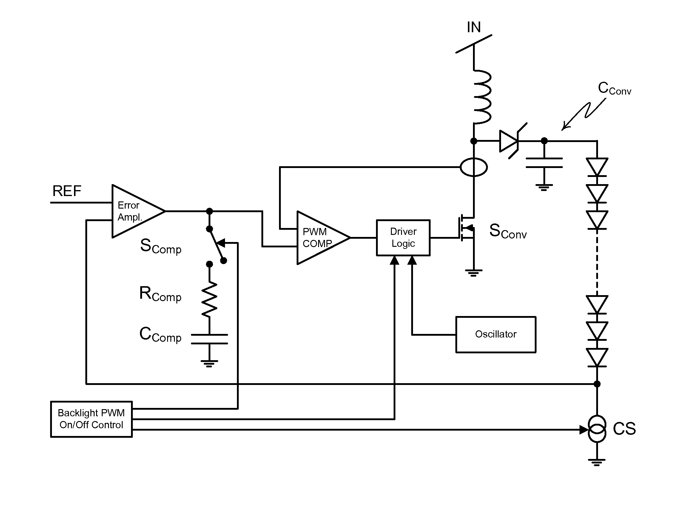 Voltage Converting LED Circuit with Switched Capacitor Network