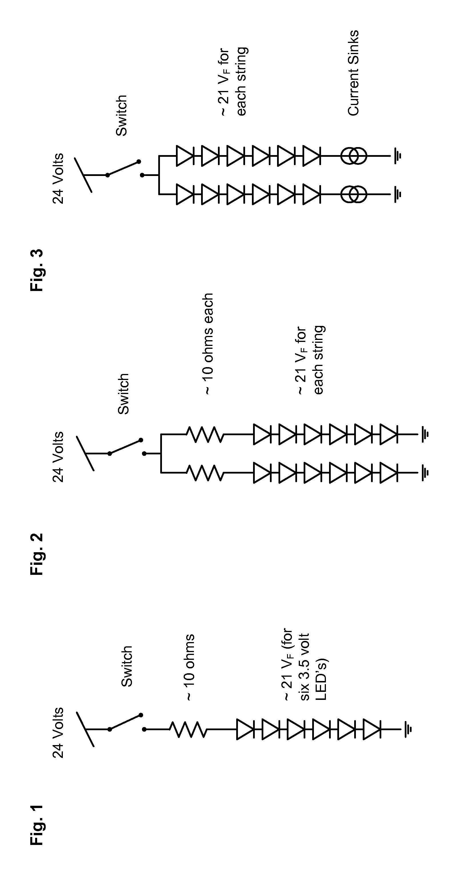 Voltage Converting LED Circuit with Switched Capacitor Network