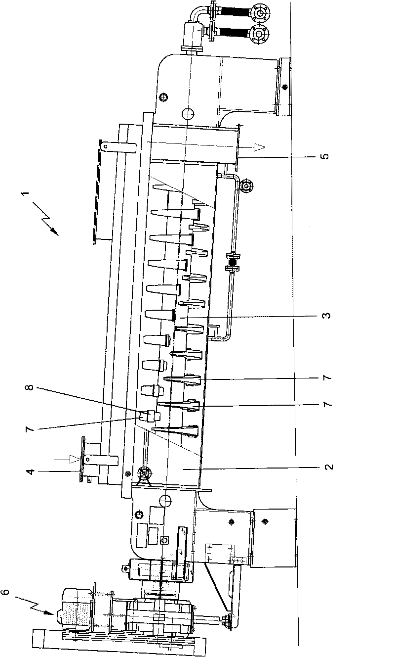 Apparatus for heat exchange with radial mixing