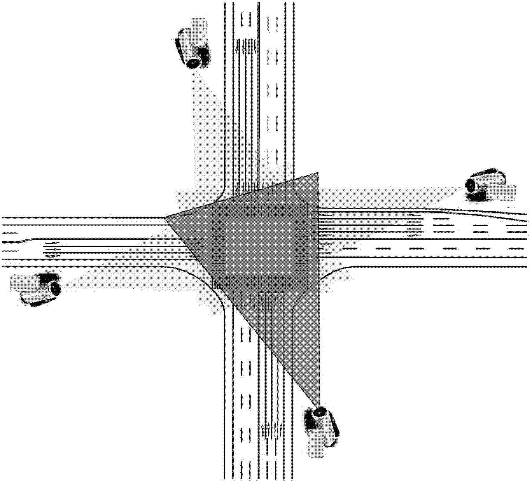 Traffic conflict simulation two-stage parameter calibrating method