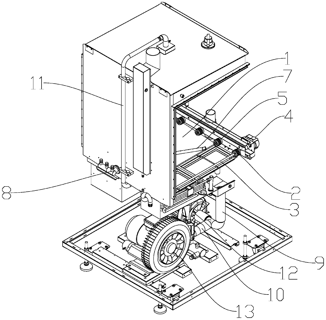 Medical washing and disinfecting machine with function of automatically carrying washing rack