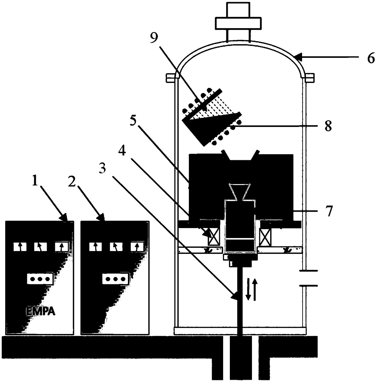 Integrated forming method and integrated forming device for large complex thin-walled fine grain casting