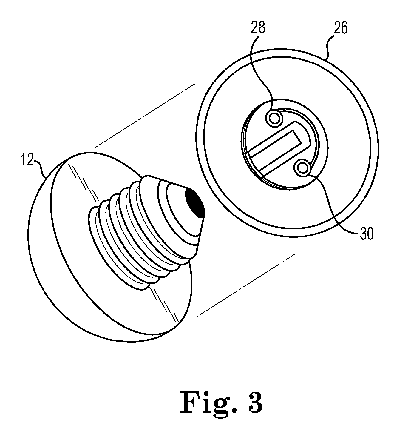 Light emitting diode devices containing replaceable subassemblies