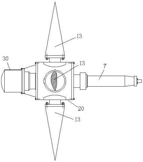 Horizontal axis ocean current energy electric generator variable-pitch device and horizontal axis ocean current energy electric generator