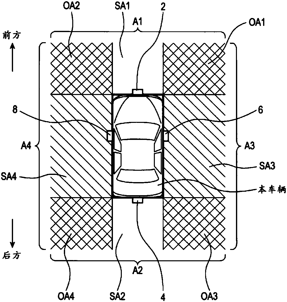 Device for presenting assistance images to driver, and method therefor