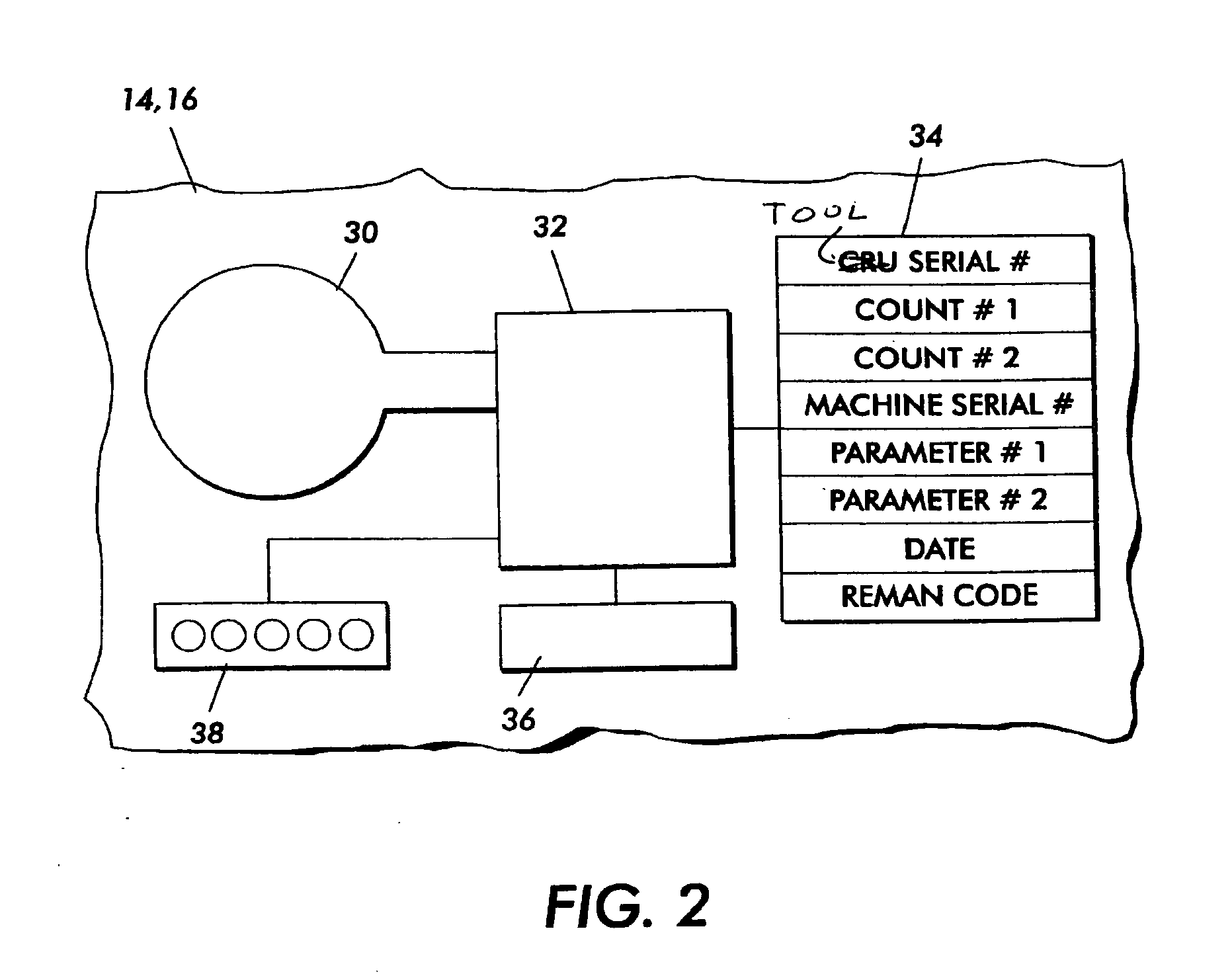 Tool data chip