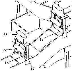 A stirring and pushing type multi-stage sodium sulfide filter device