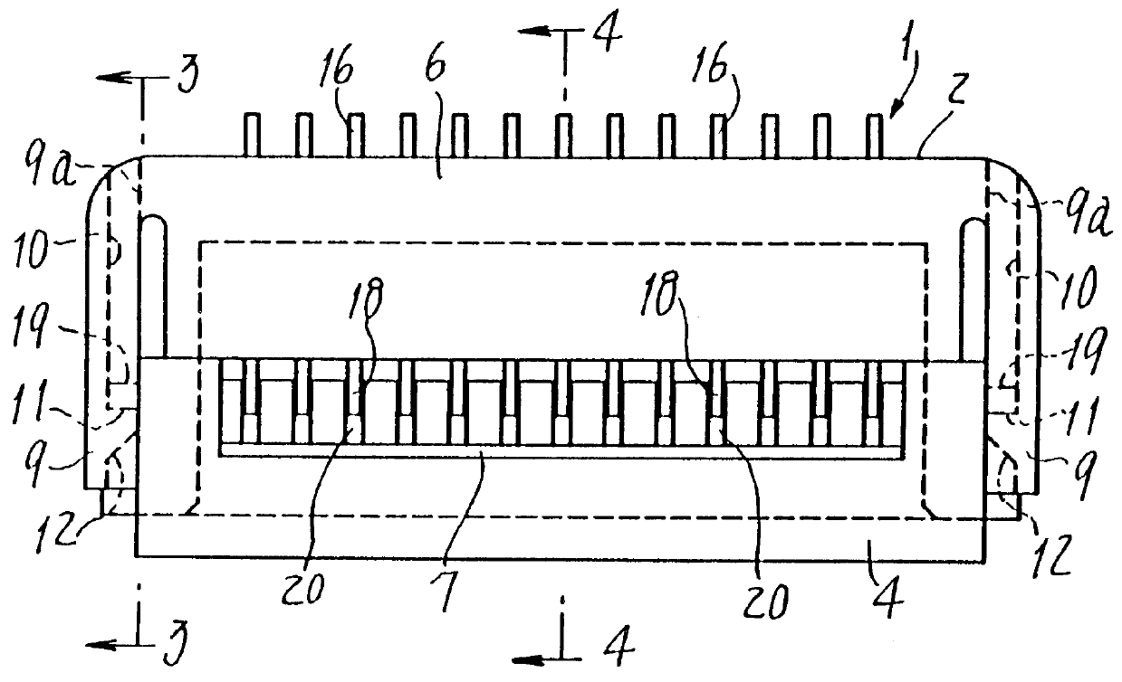 Connector for printed circuit boards