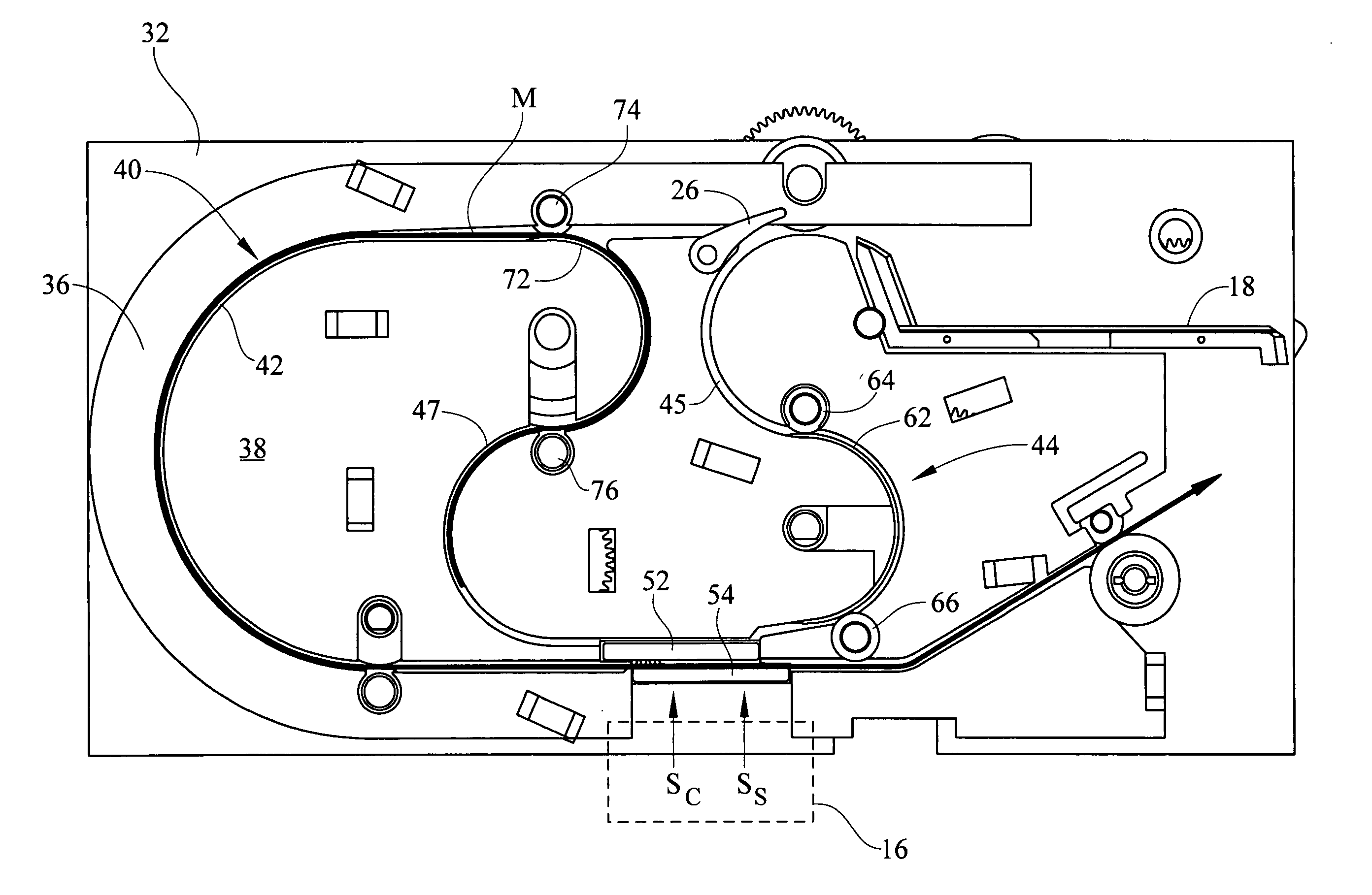 Apparatus for and method of creating a duplex scan using a single pass ADF