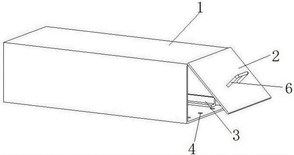 Through battery box and vehicle with same