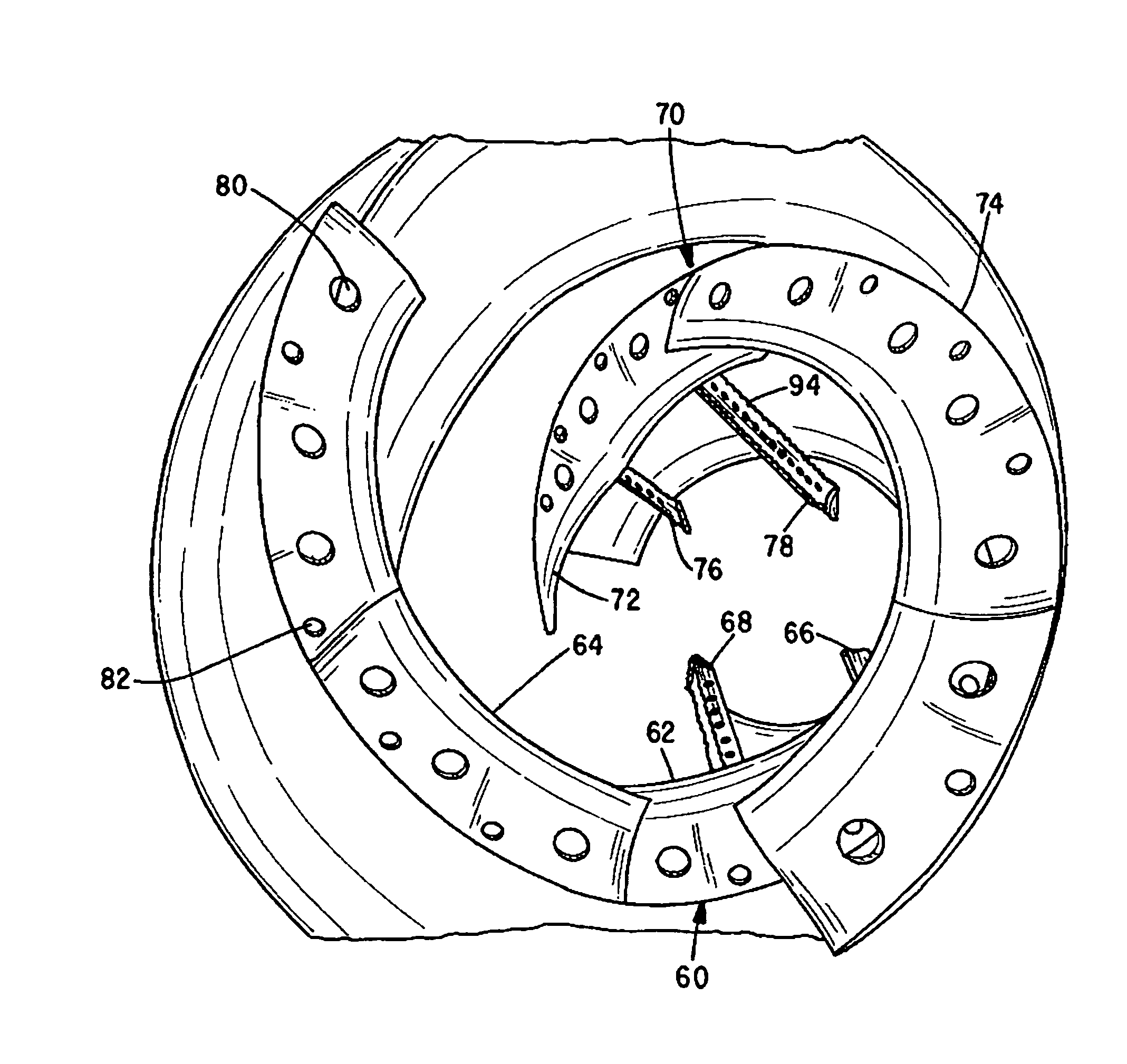 Concrete mixing drum fin structure