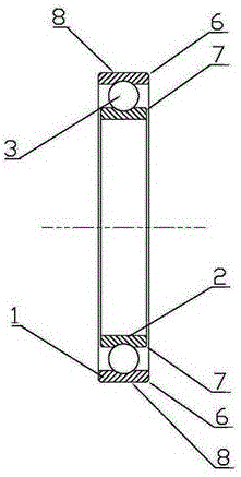 Processing method of thin-wall bearing for industrial robot