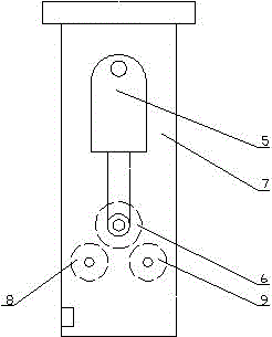 A rolling machine for circular steel rings of cement poles