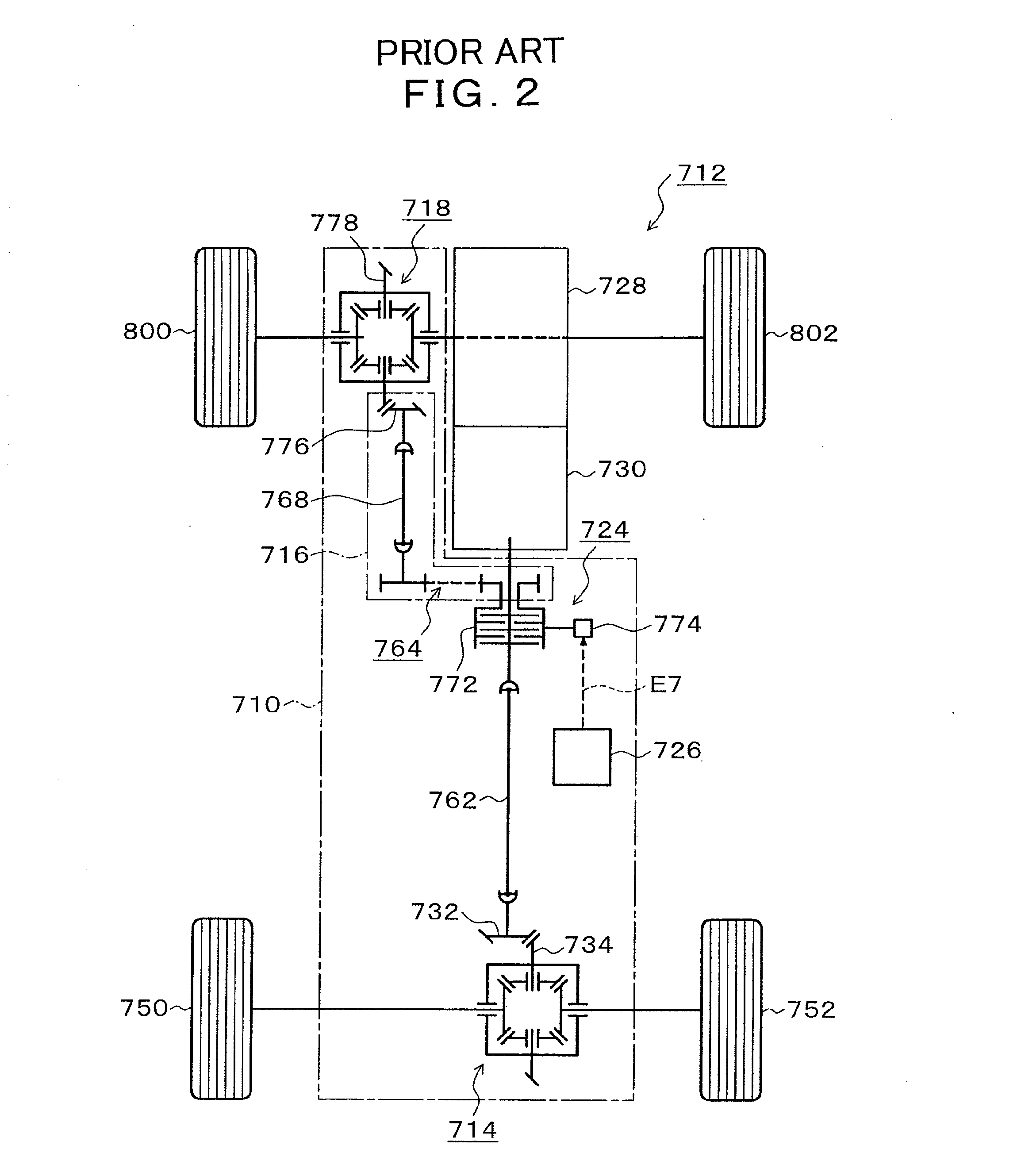 Driving-force transmitting apparatus for four-wheel-drive vehicle