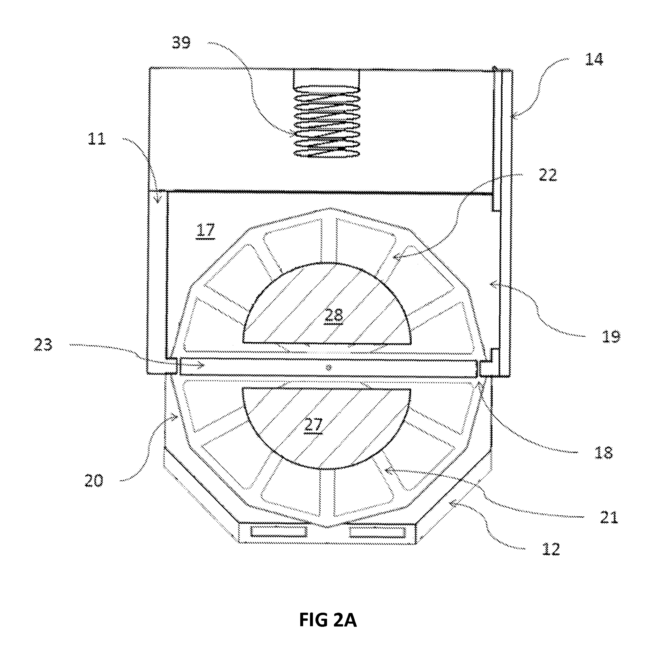 Oven having a rotating door