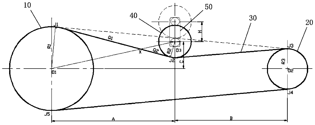 Double-chain wheel transmission mechanism and application method thereof