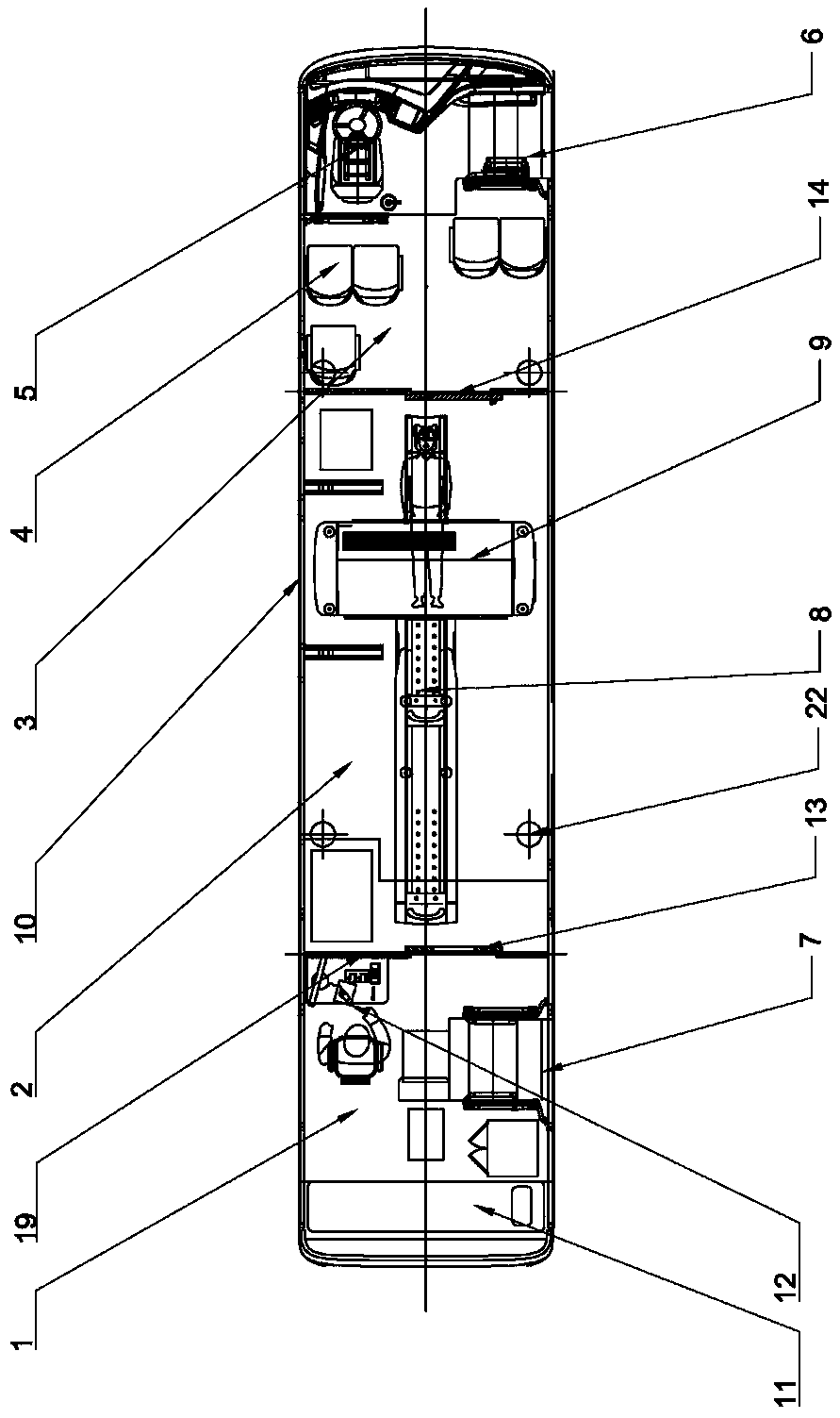 Mobile CT scanning medical vehicle and using method thereof