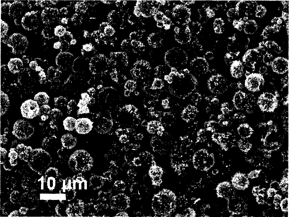 Batch synthesis method of hollow nanometer/micrometer zinc oxide ball