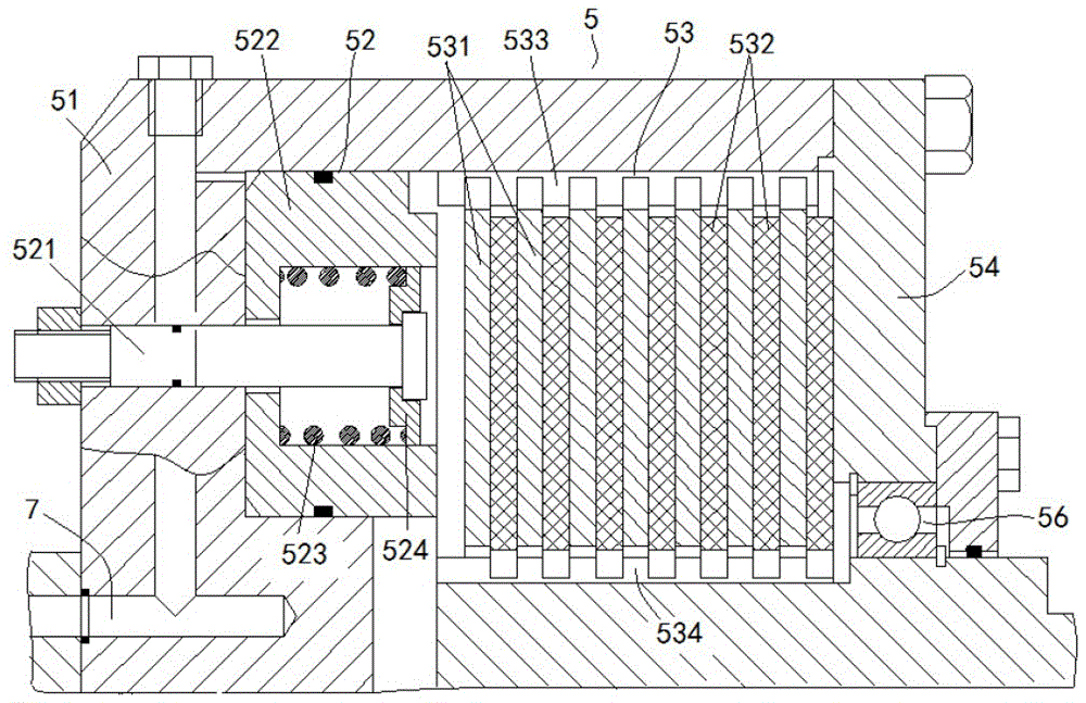 Elastic wind power coupler with stepless speed change and on-off functions