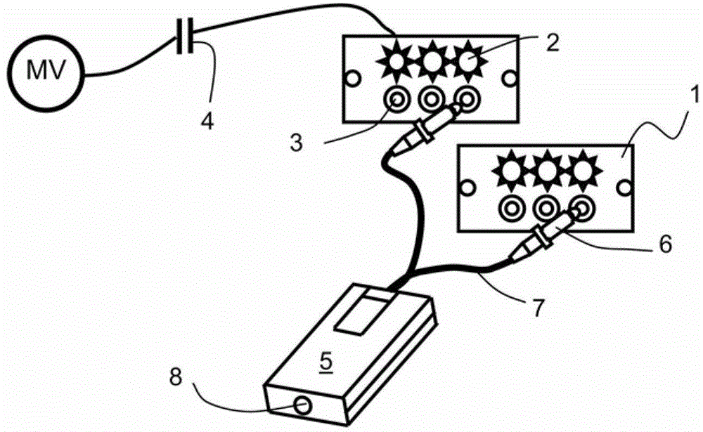 System powered phase comparison device