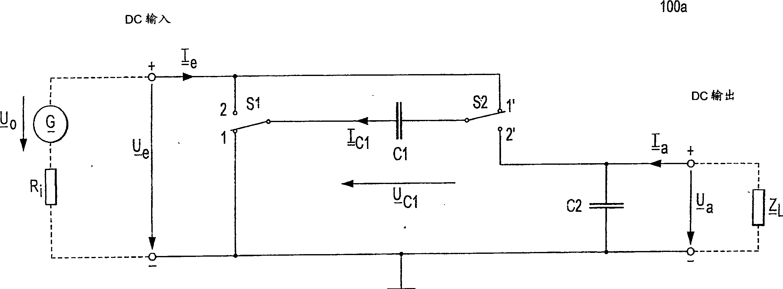 Electronic ballast with charge pump for active power factor calibration