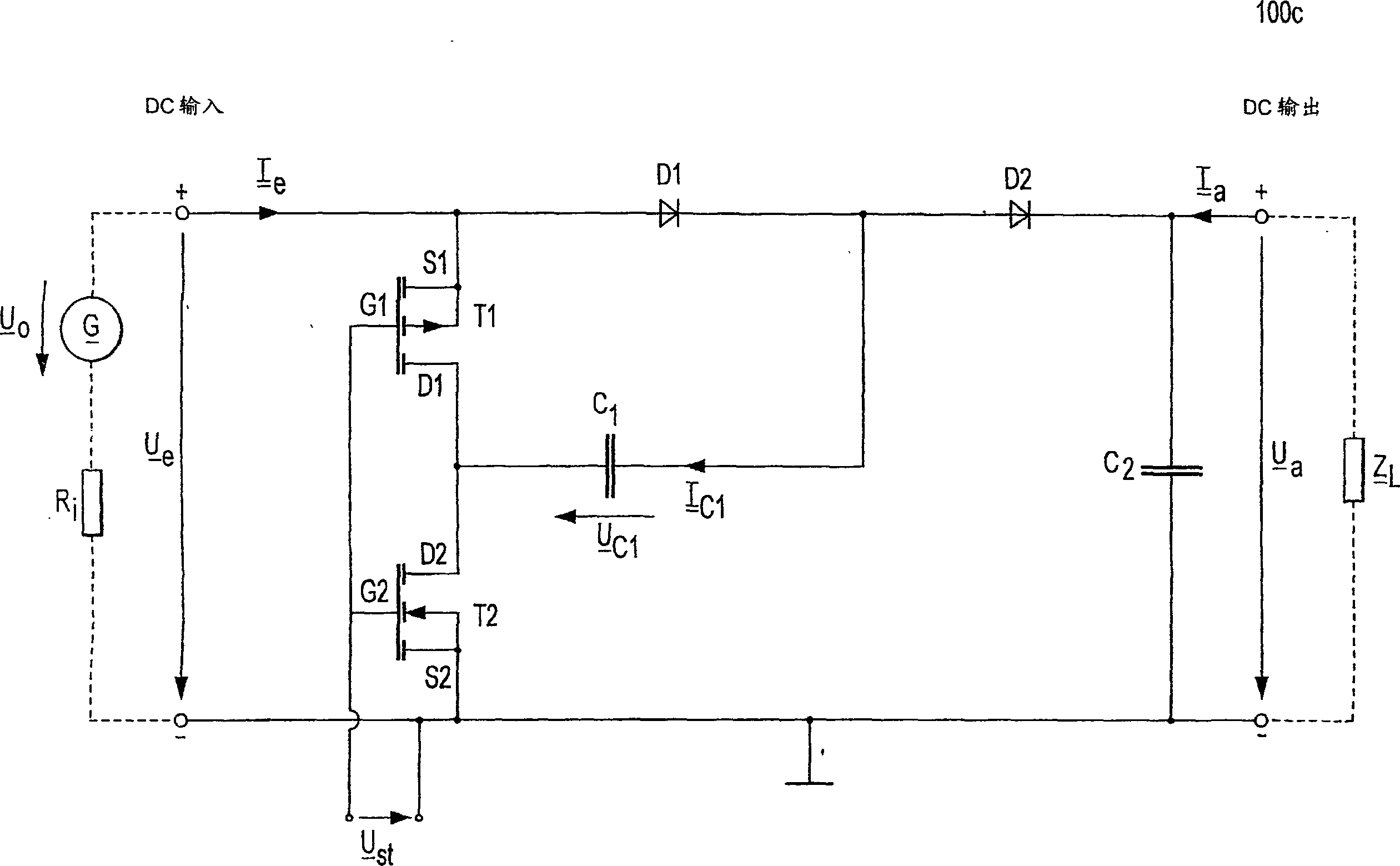 Electronic ballast with charge pump for active power factor calibration