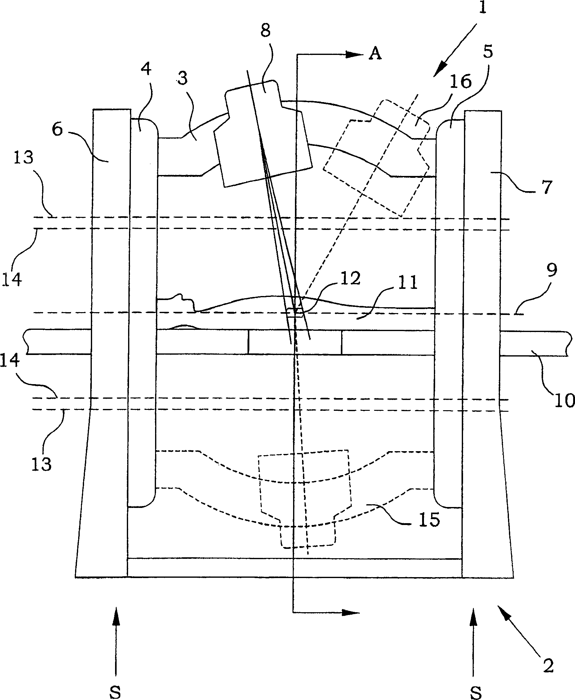 Stable rotatable radiation gantry