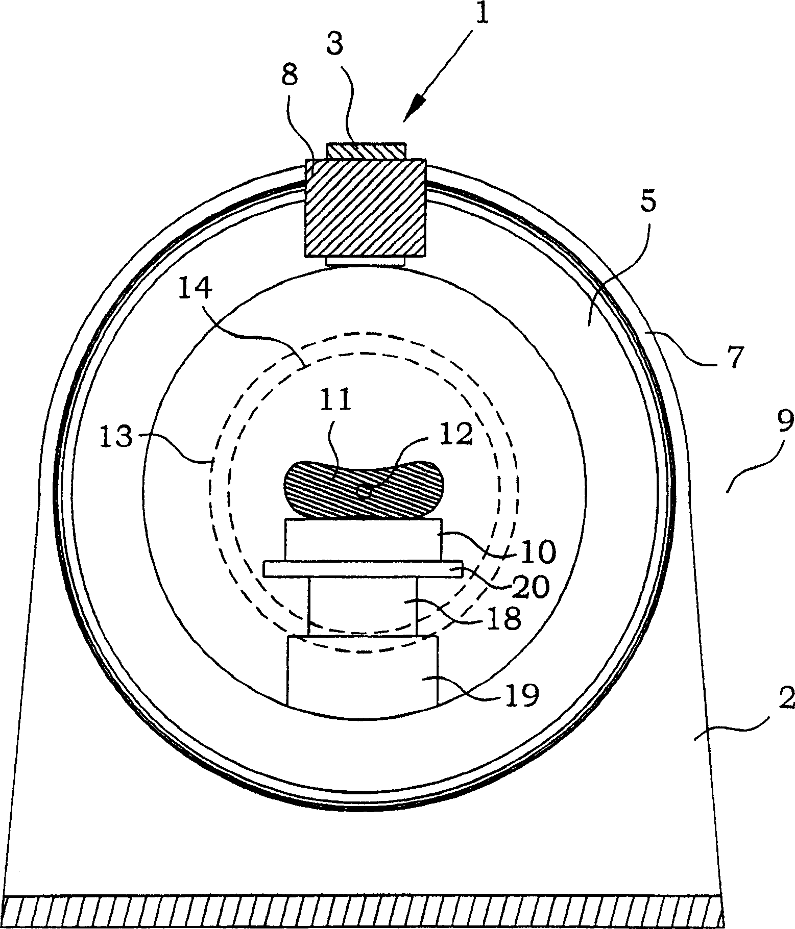 Stable rotatable radiation gantry