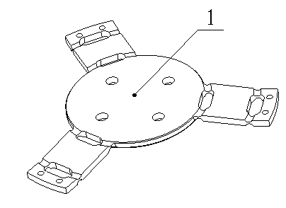 Flexibly landed foot mechanism of humanoid robot