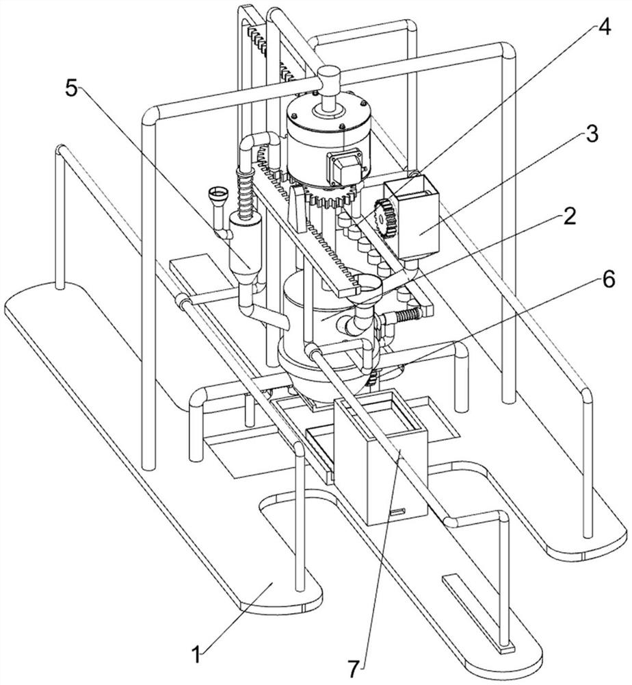 Modified starch stirring machine for pasta processing