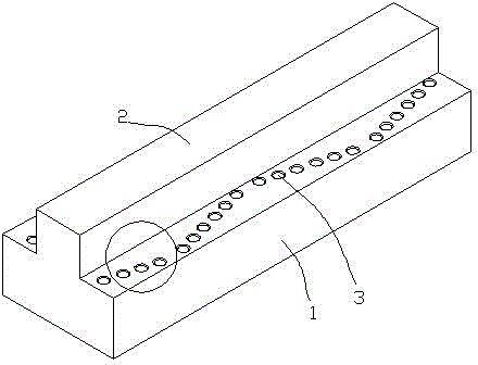 Chip removal guide rail