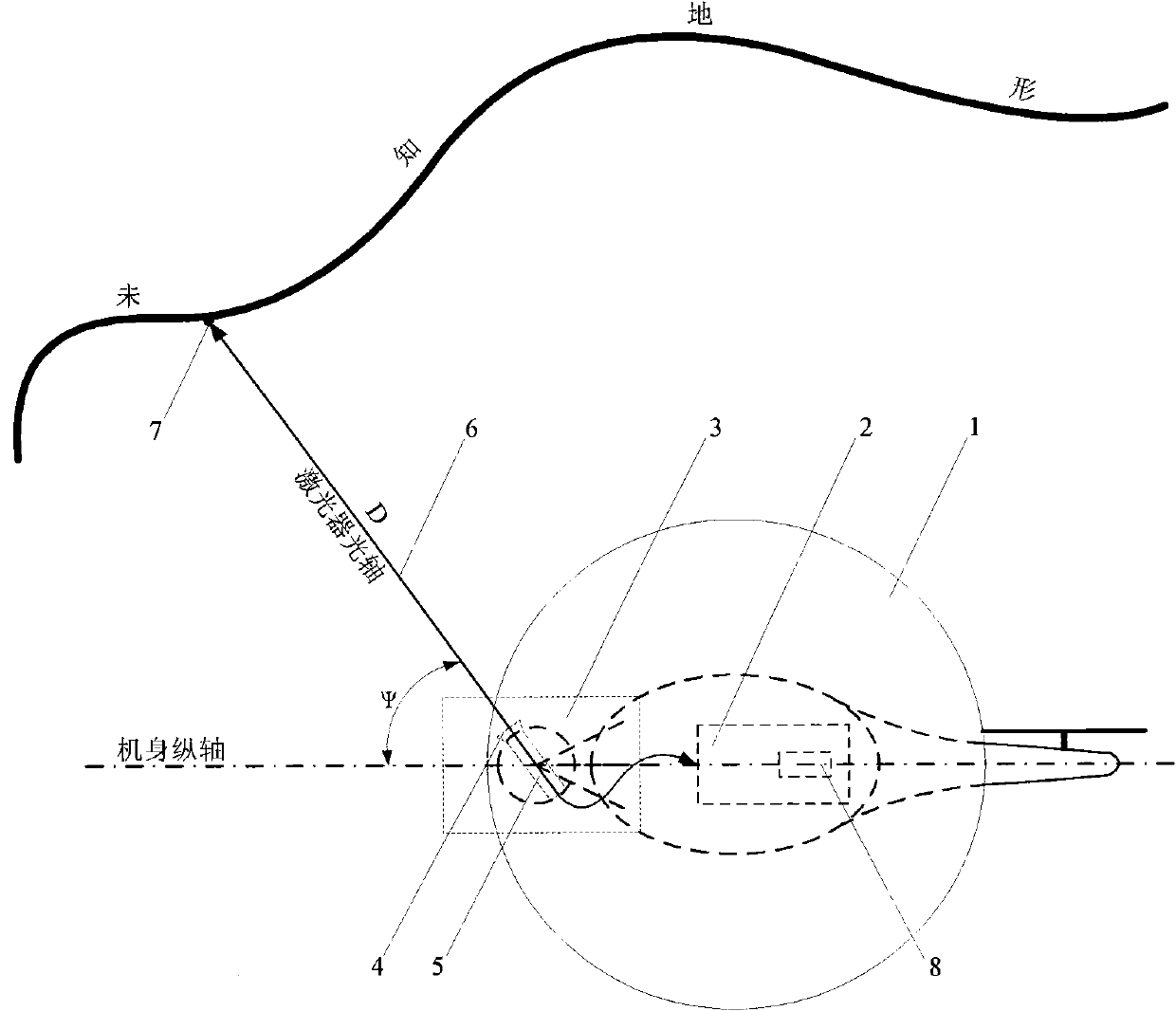 Unmanned helicopter three-dimensional positioning and mapping method based on laser detection and image recognition