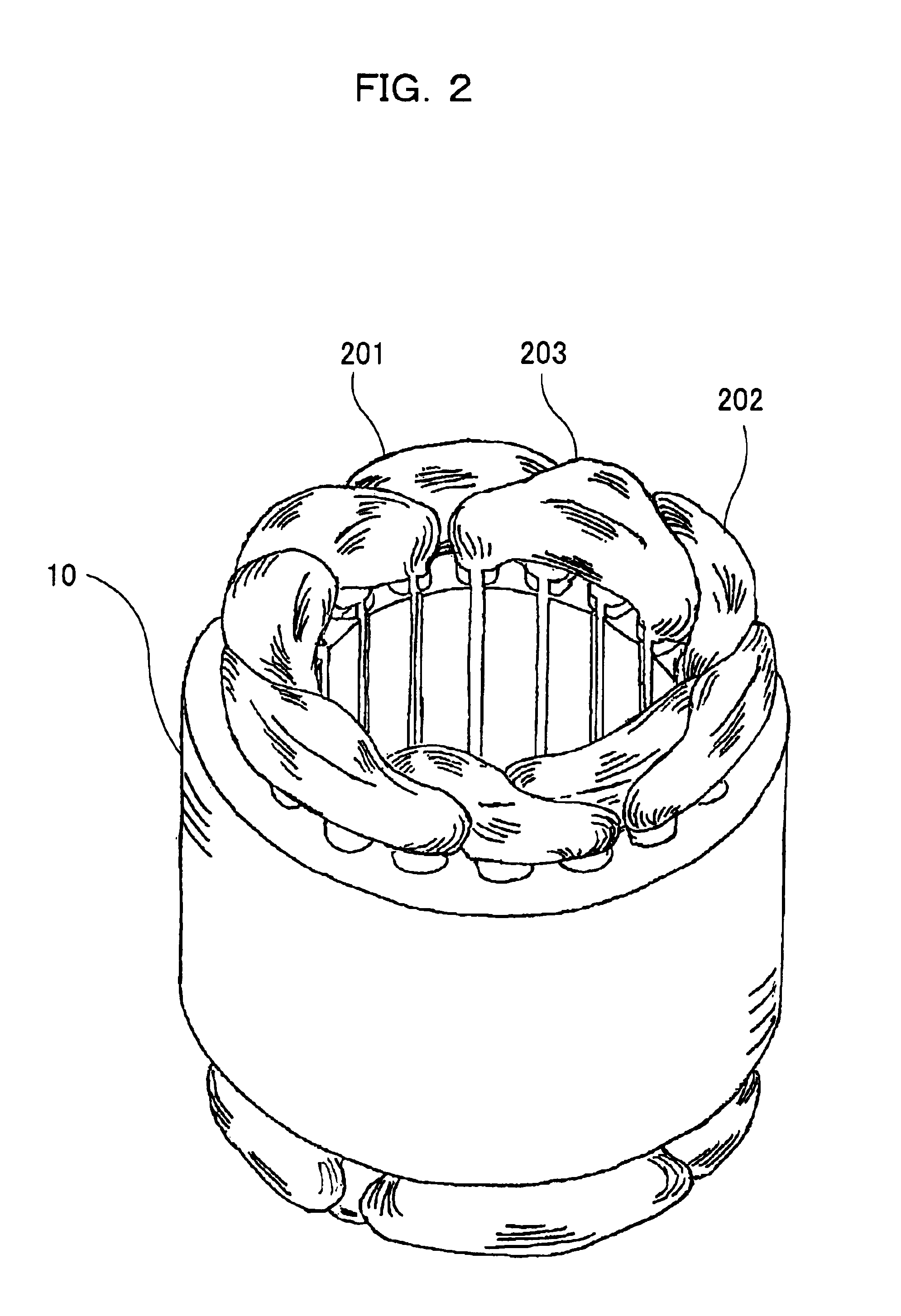 Brushless motor and hermetic compressor assembly including the same motor