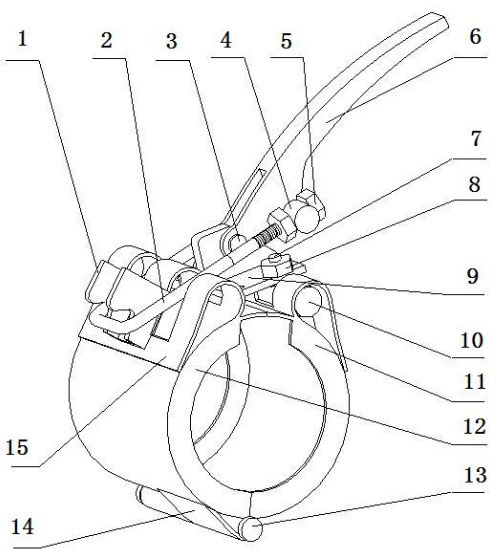 Quick plugging kit for clamping-type pipeline