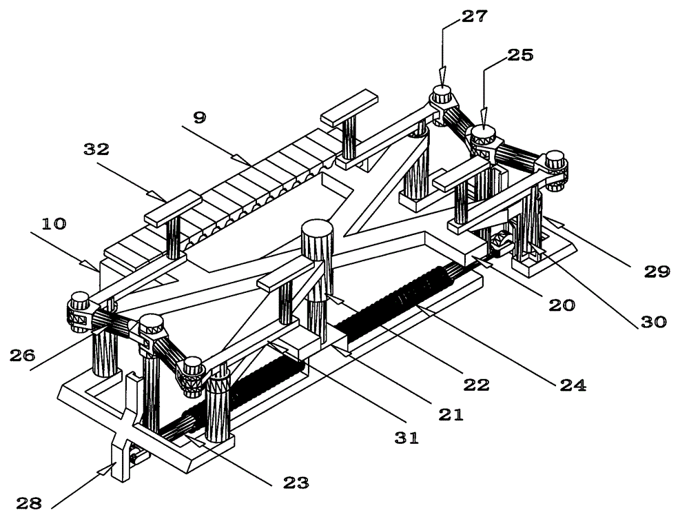 Suspending-type automobile garage