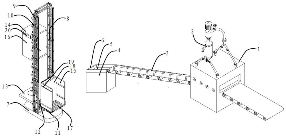 Full-automatic stacking and loading equipment applied to corrugated board lamination