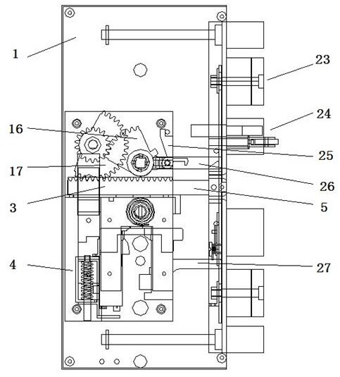 A handle-driven lock body