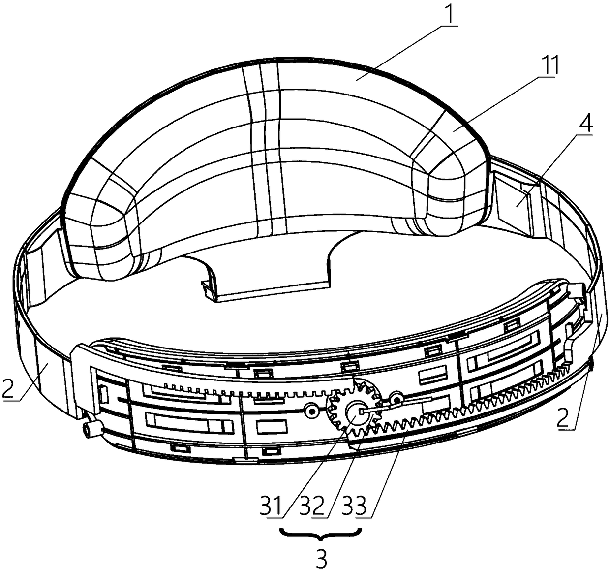 Head-mounted equipment, wearing device thereof and adjustment method of head-mounted equipment