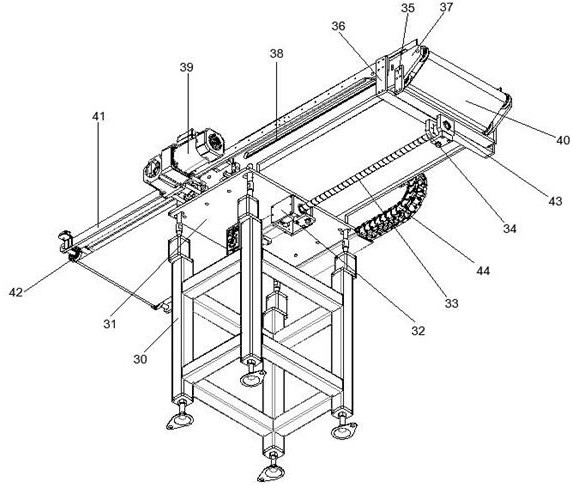 Belt telescopic device stable in conveying