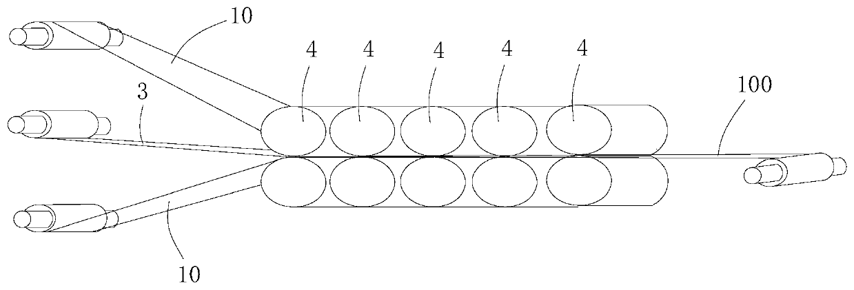 High-frequency low-loss adhesive-free flexible copper-clad plate and manufacturing method thereof