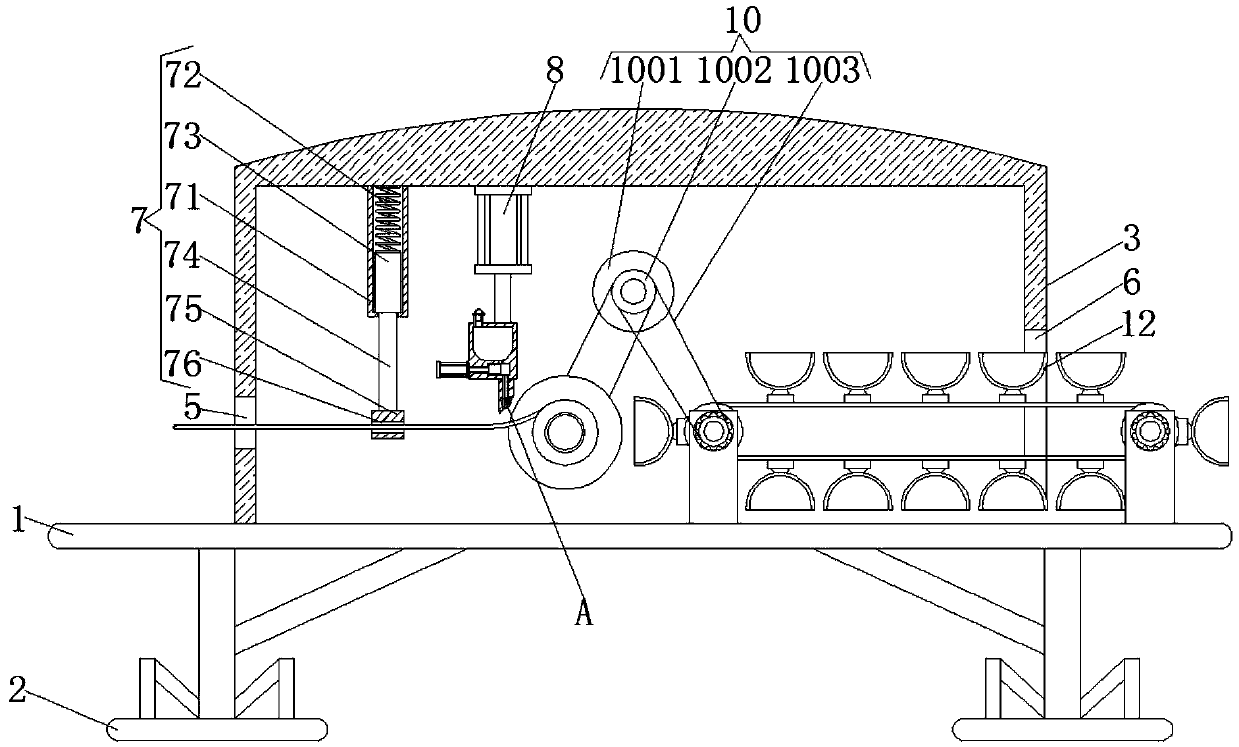 Gaseous phase anti-rust paper winding equipment based on integral cutting and gluing